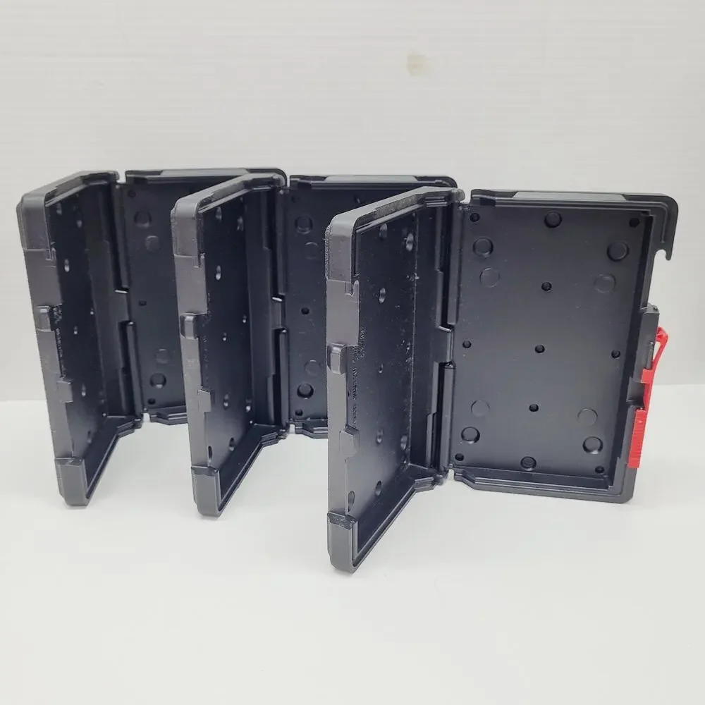 3M VHS T120 T90 Video Cassette Empty Hard Locking Storage Case Black Lot of 3